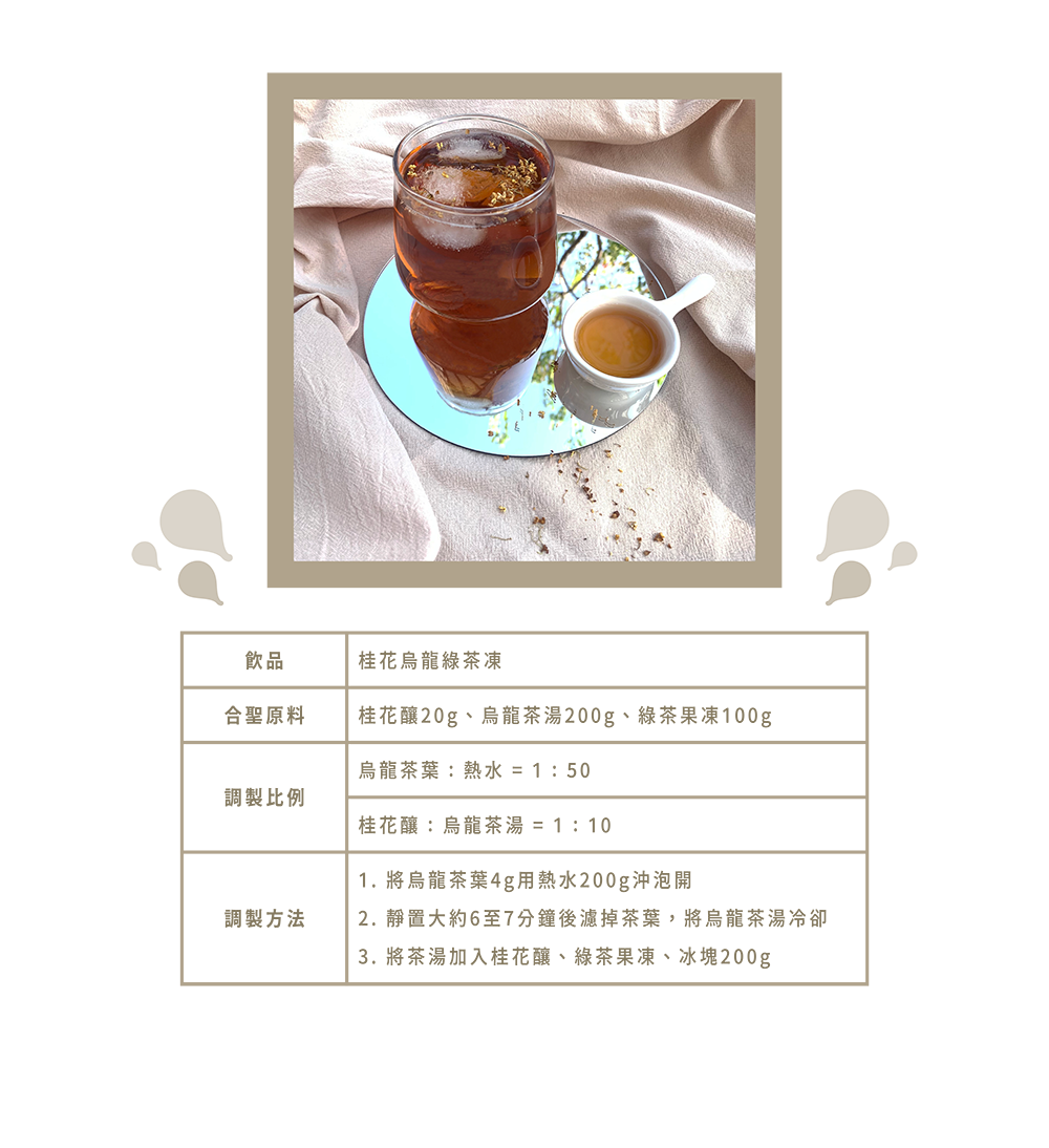 Osmanthus Oolong With Green Tea Jelly1
