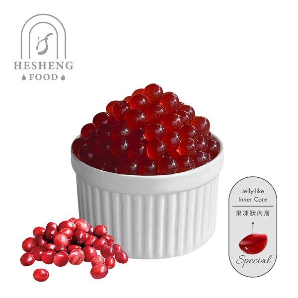 Cranberry Flavor Popping Jelly Balls 2