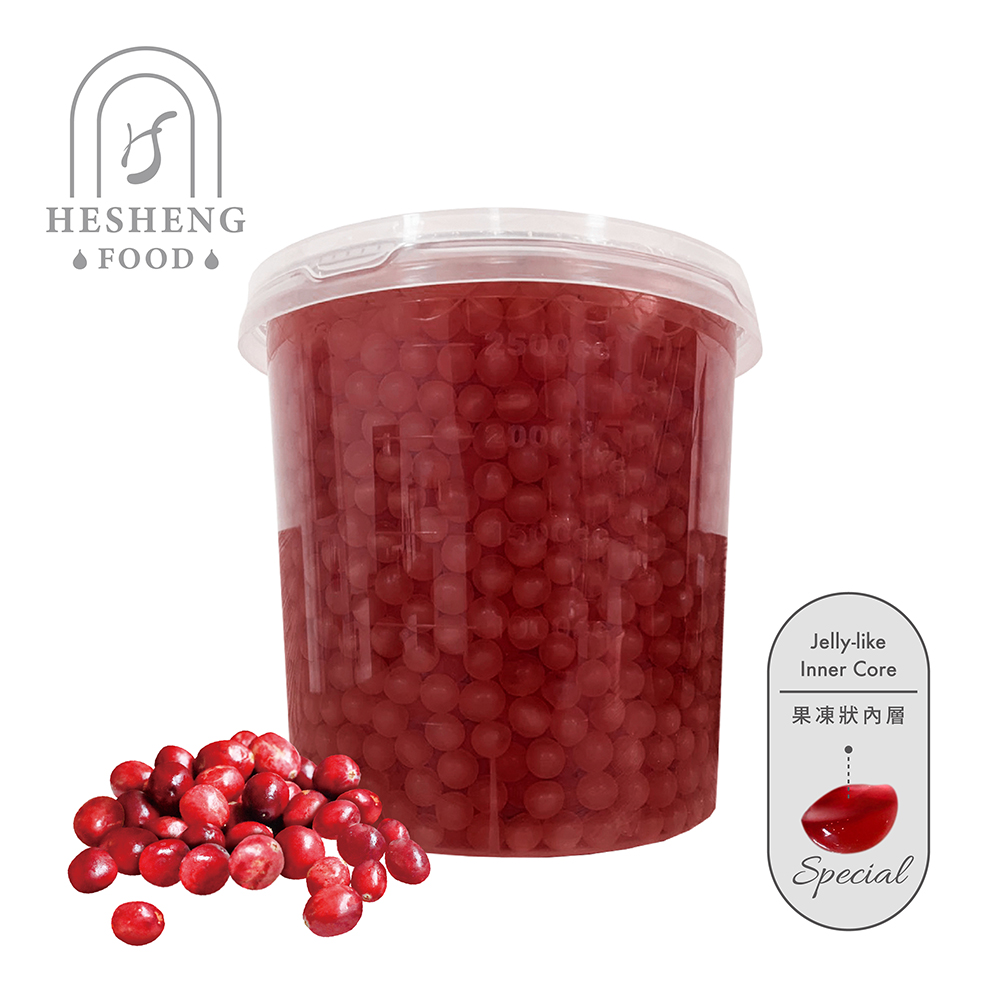 Cranberry Flavor Popping Jelly Balls