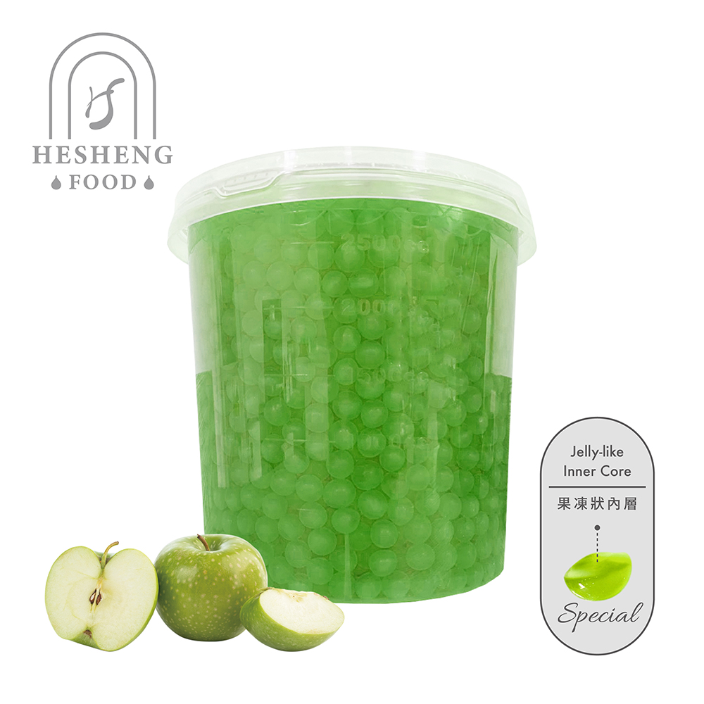Green Apple Flavor Popping Jelly Balls