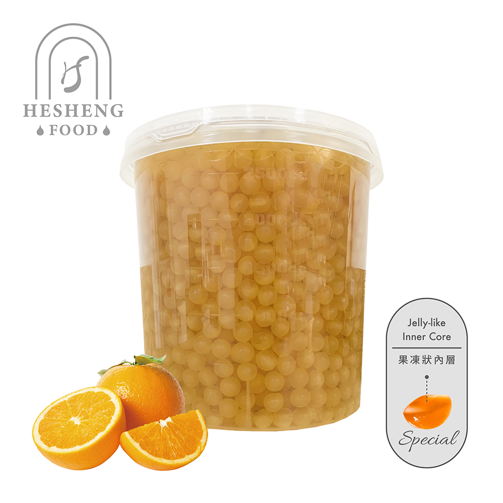 Orange Flavor Popping Jelly Balls