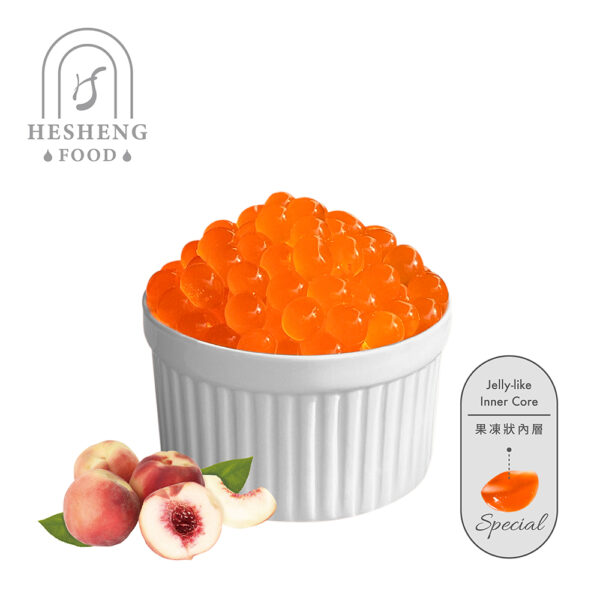 Peach Flavor Popping Jelly Balls 2