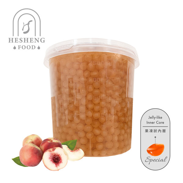 Peach Flavor Popping Jelly Balls