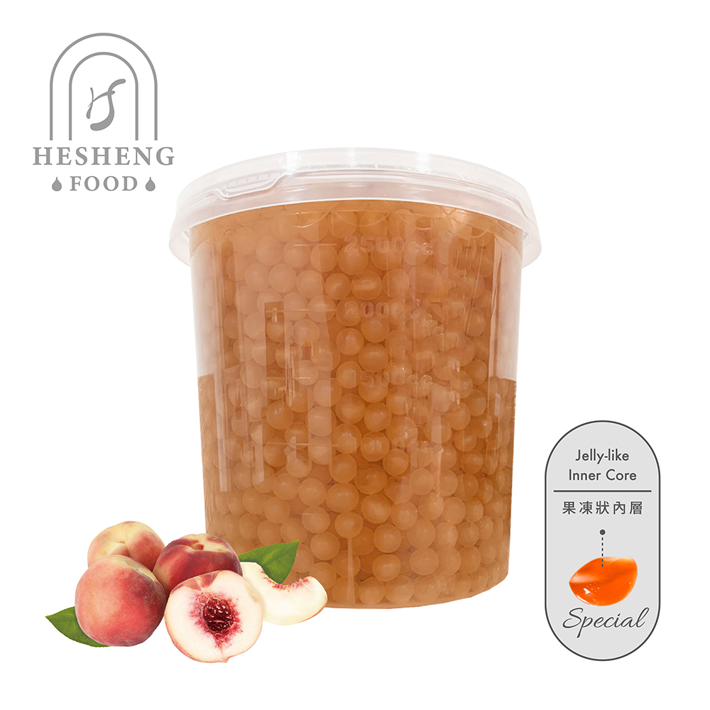 Peach Flavor Popping Jelly Balls
