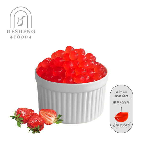 Strawberry Flavor Popping Jelly Balls 2