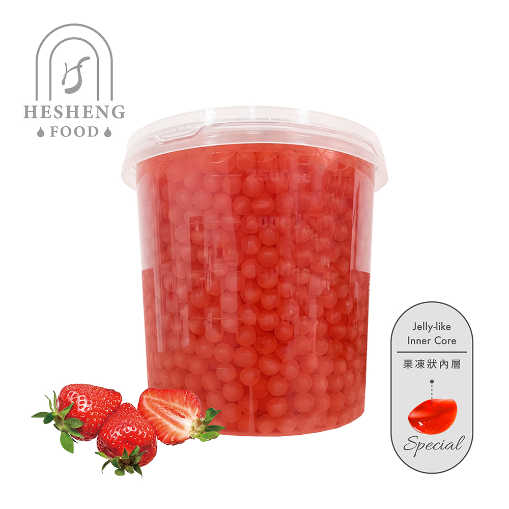 Strawberry Flavor Popping Jelly Balls